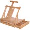 Large Adjustable Wooden Desktop Easel with Storage - Portable Sketchbox, Tabletop Easels for Painting, Drawing & Art Supplies, Premium Beechwood